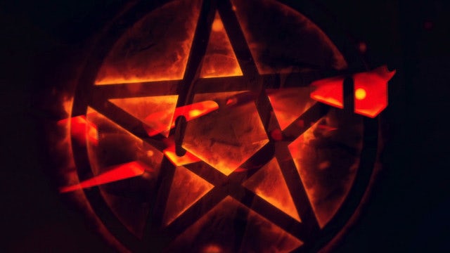 Fire Pentagram Logo Reveal: Premiere Pro Templates