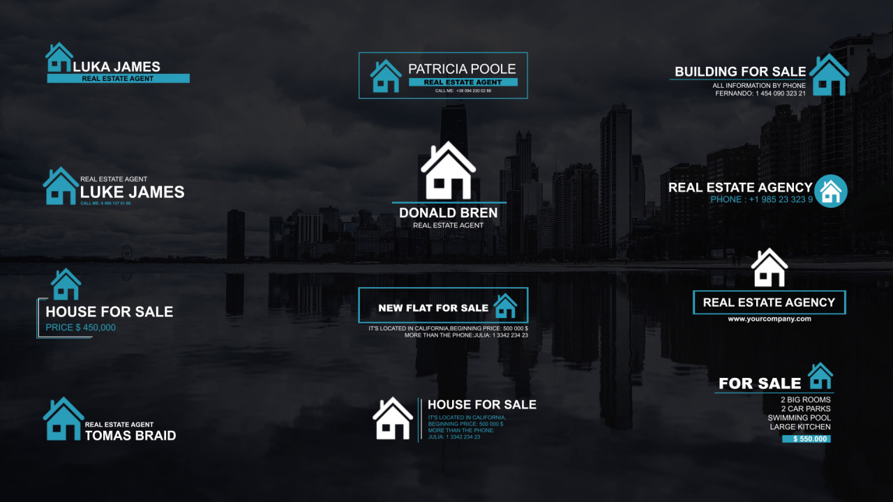 Real Estate Lower Thirds - After Effects Templates | Motion Array