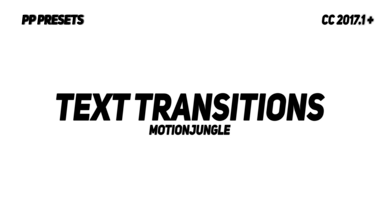 free text transitions premiere pro
