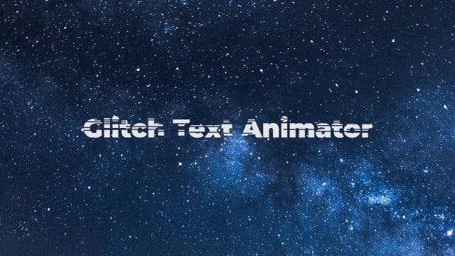 Glitch Text Animator: Premiere Pro Presets