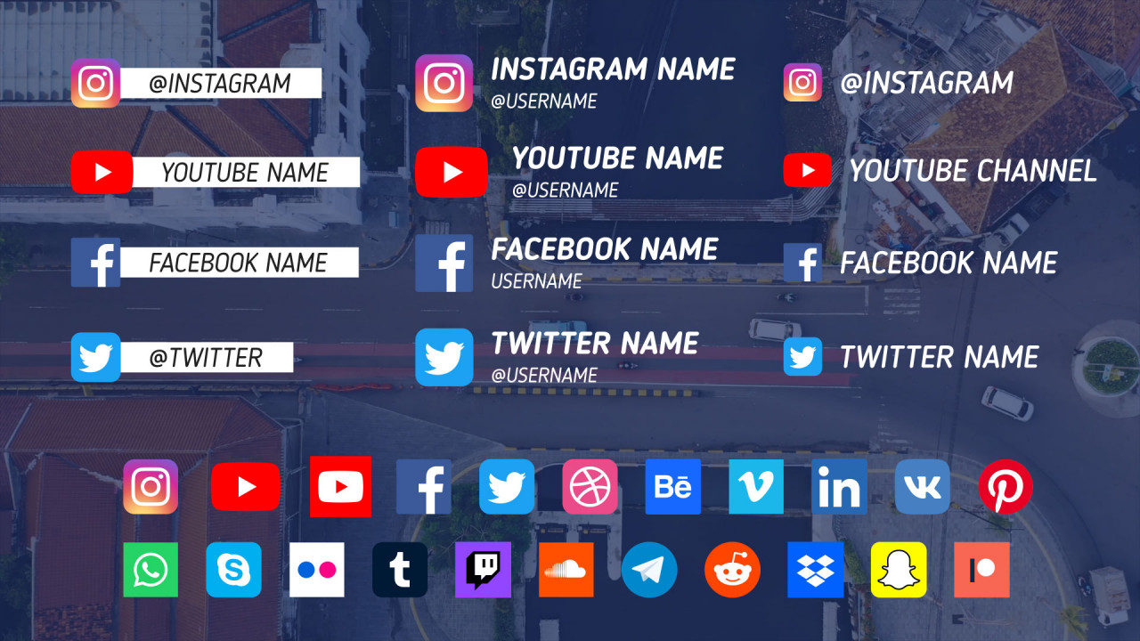 110 Social Media Lower Thirds Motion Graphics Templates Motion Array