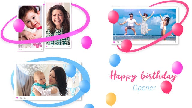 Happy Birthday Opener: After Effects Templates