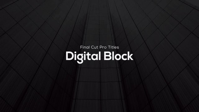 Titles Animator - Digital Block: Final Cut Pro Templates