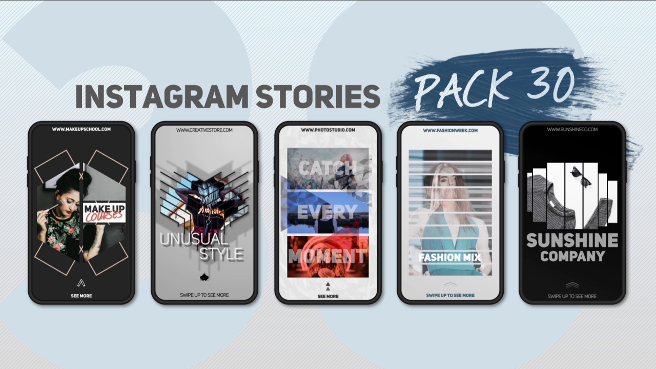 Instagram Stories Pack 30 After Effects Templates Motion Array