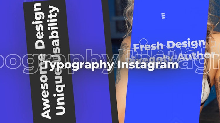 Typography Instagram: Premiere Pro Templates