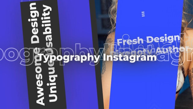 Typography Instagram: Premiere Pro Templates