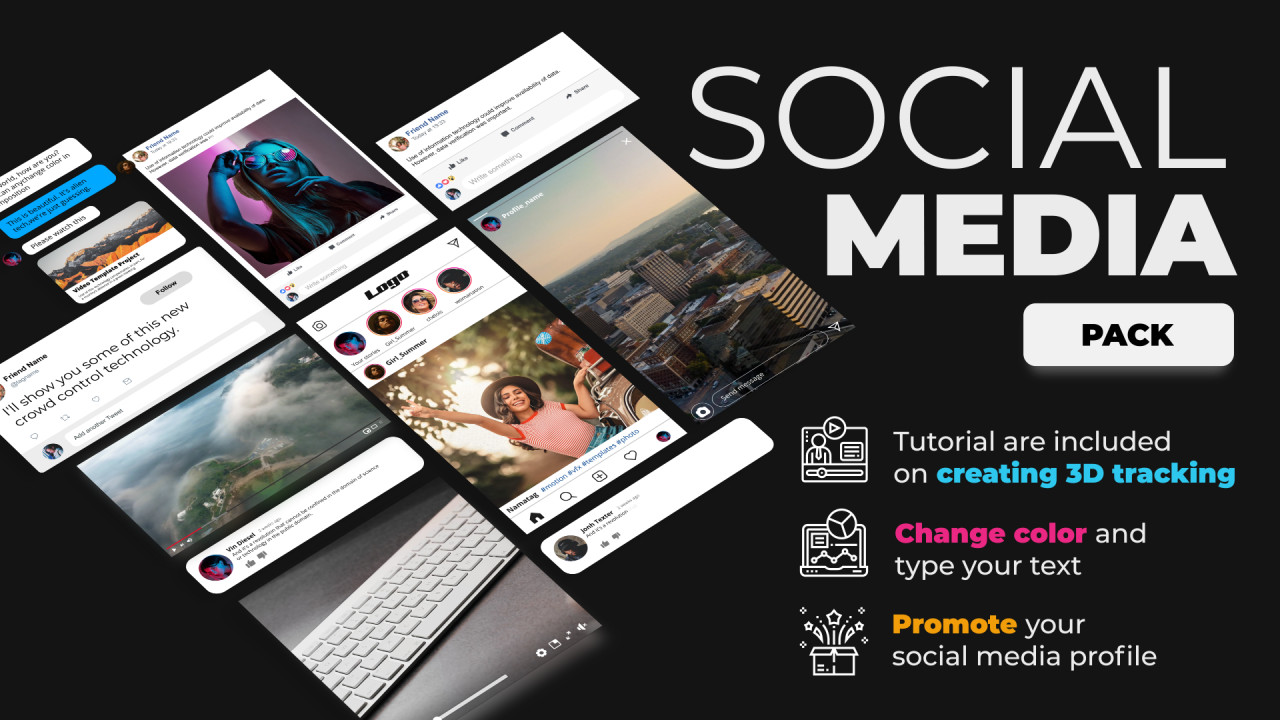 Social Media Pack - After Effects Templates | Motion Array