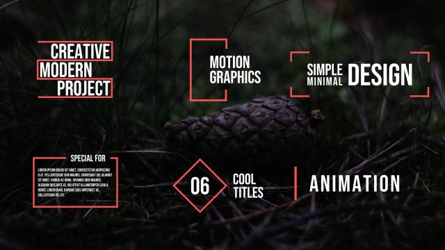 Creative Titles: Premiere Pro Templates
