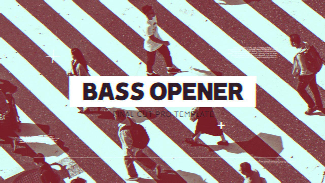 Stylish Bass Opener Final Cut Pro Templates Motion Array