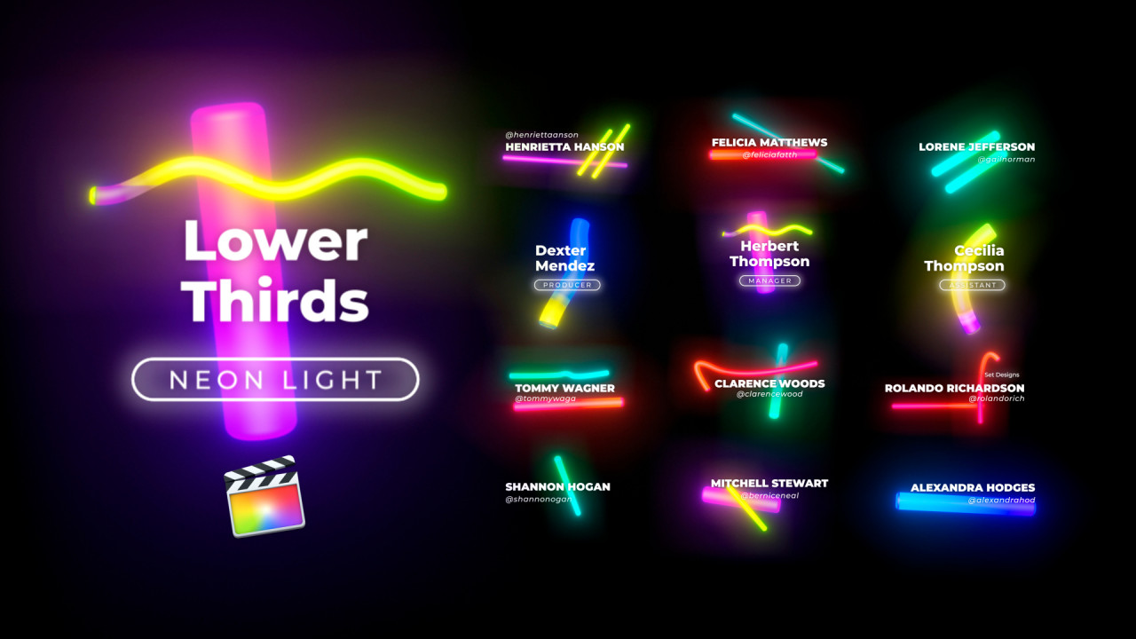 animated lower thirds free final cut pro