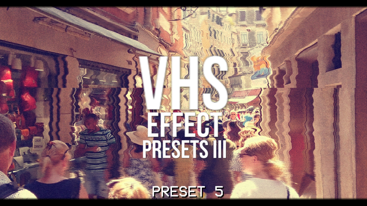 vhs effect premiere pro presets effects
