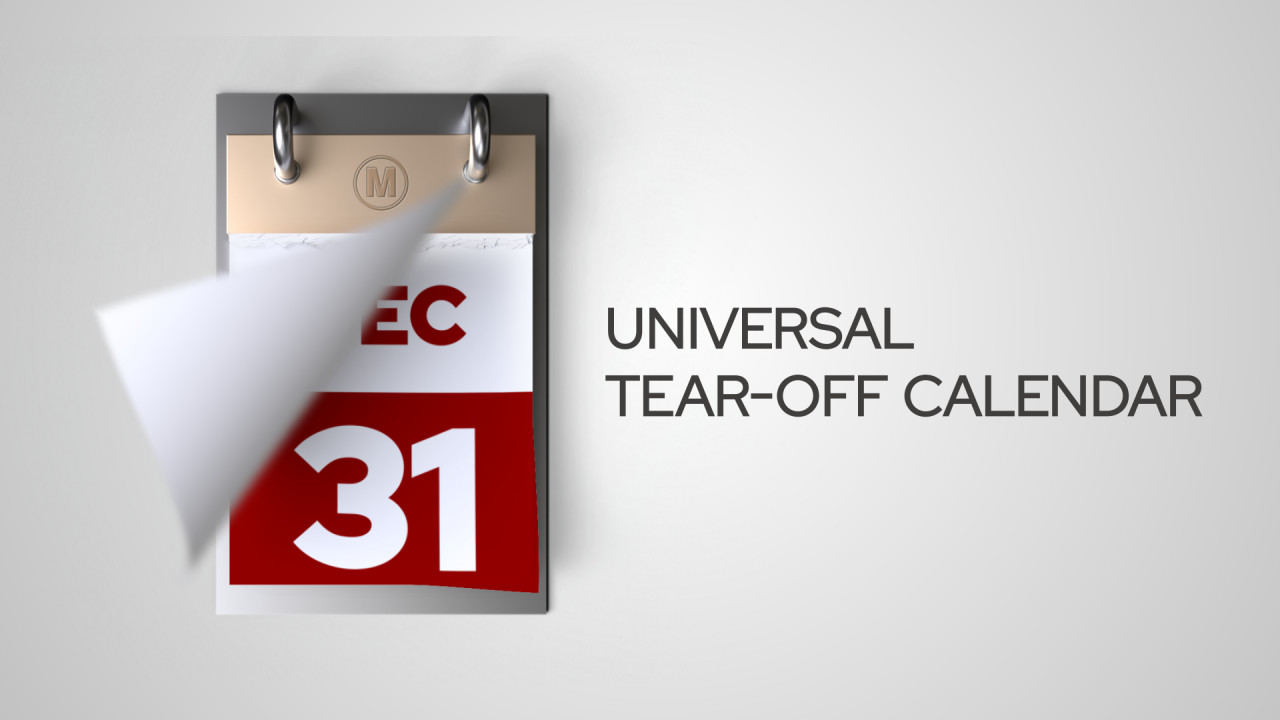 Tear-Off Calendar - After Effects Templates | Motion Array