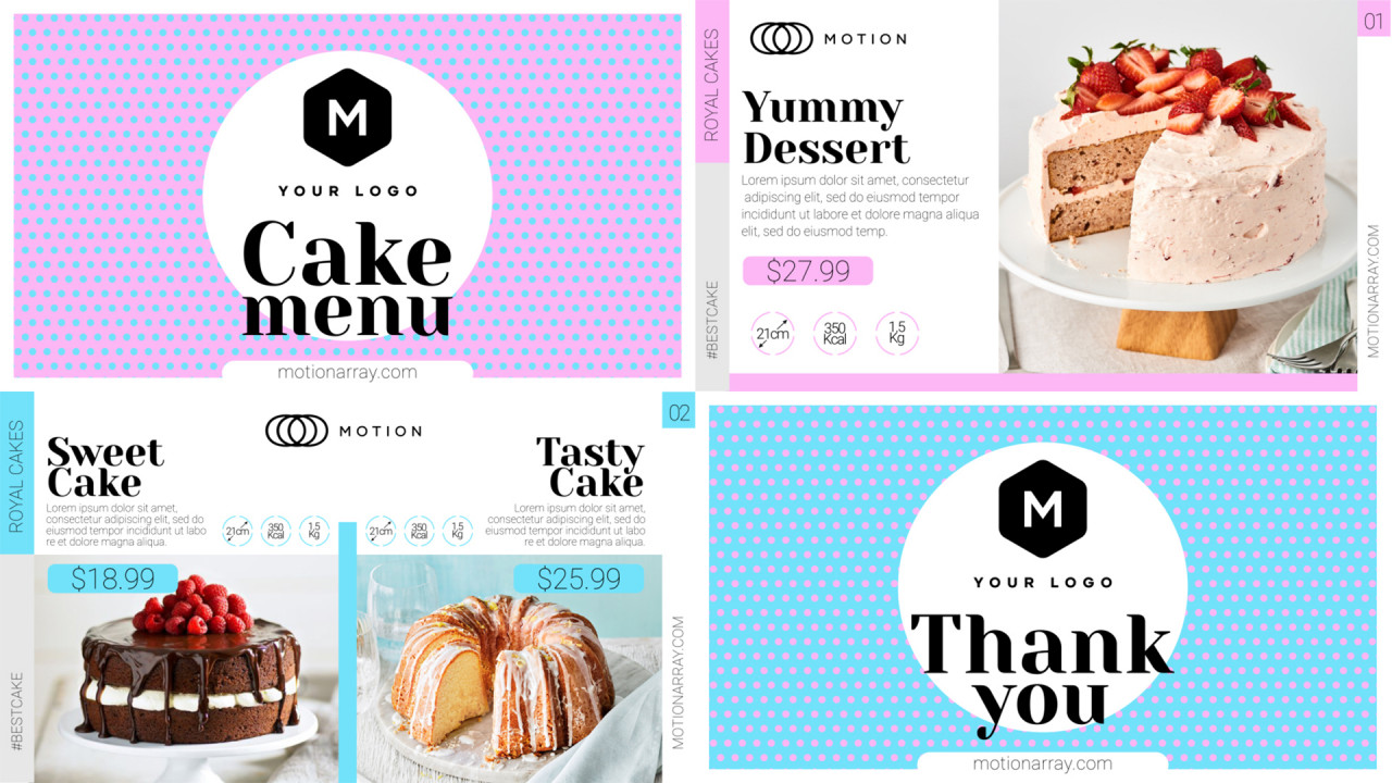 Cake Menu designs, themes, templates and downloadable graphic elements on  Dribbble