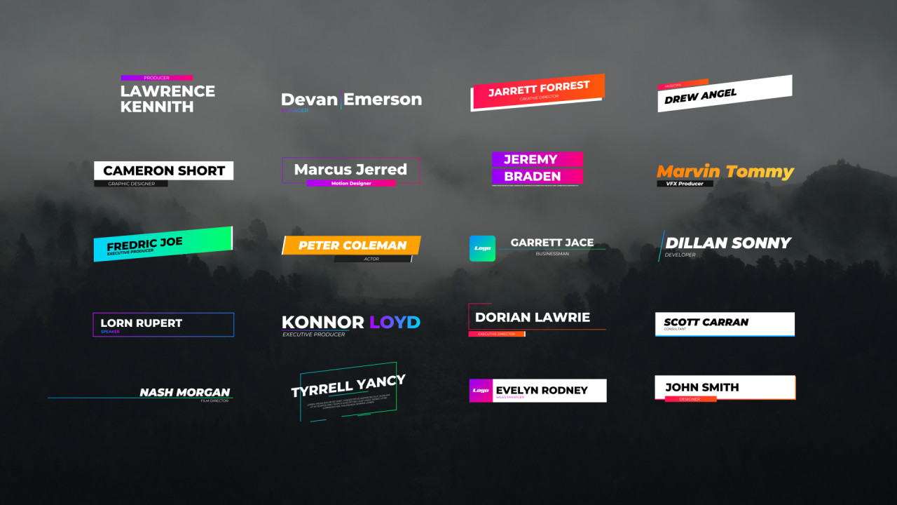 20 Creative Lower Thirds - Final Cut Pro Templates | Motion Array