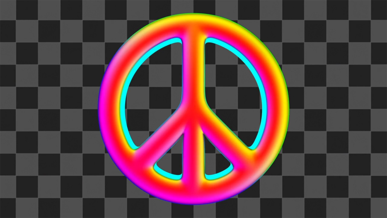 Download Colorful Peace Sign - Stock Motion Graphics | Motion Array