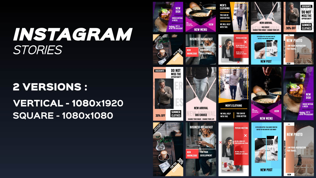 Instagram Stories After Effects Templates Motion Array