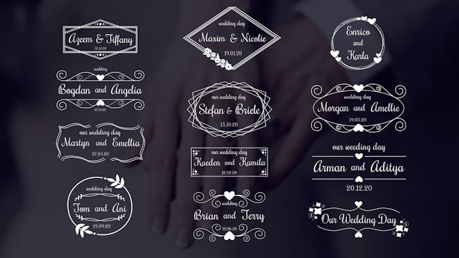 adobe after effects wedding title project files free download