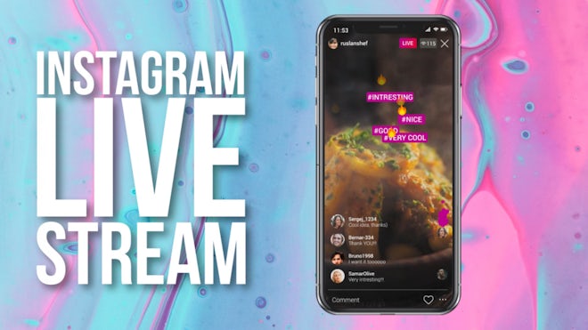 Facebook Live, Instagram Live &  Live, After Effects Project Files