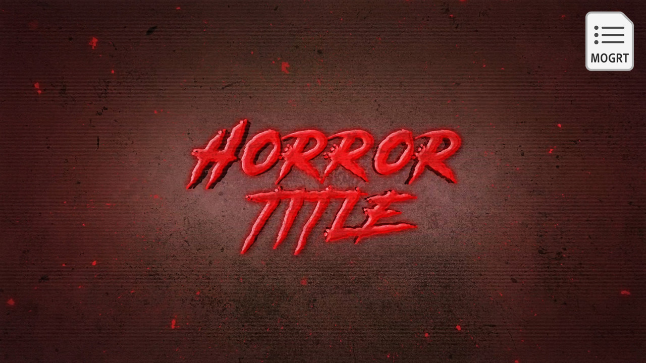 horror titles after effects free download