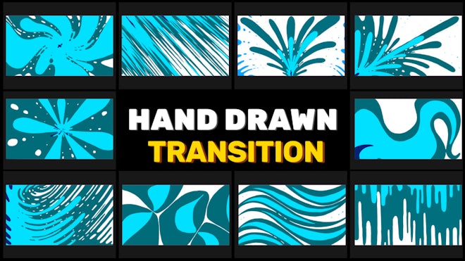 Hand Drawn Transtions After Effects Templates Motion Array