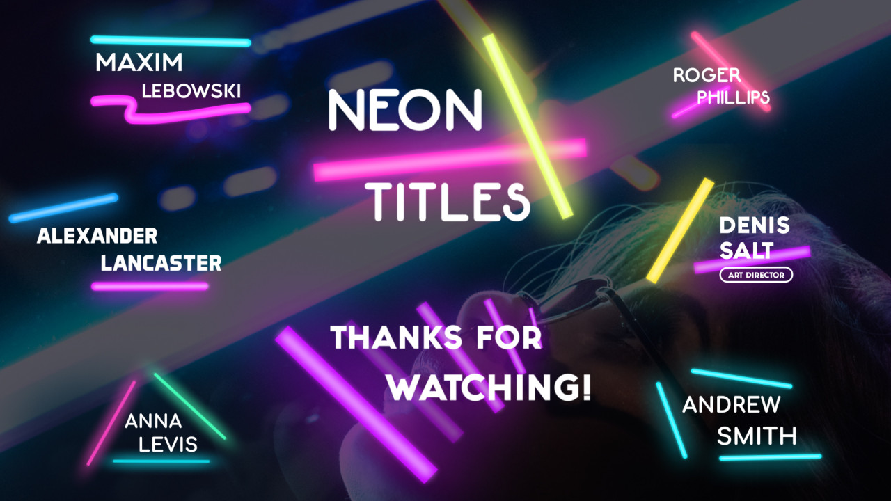 Neon titles. Кап Кут 2023 эффект неон как называется.