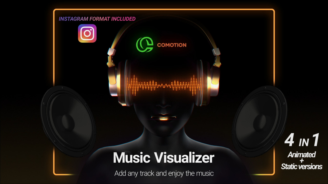 Adobe After Effects Music Visualizer Template