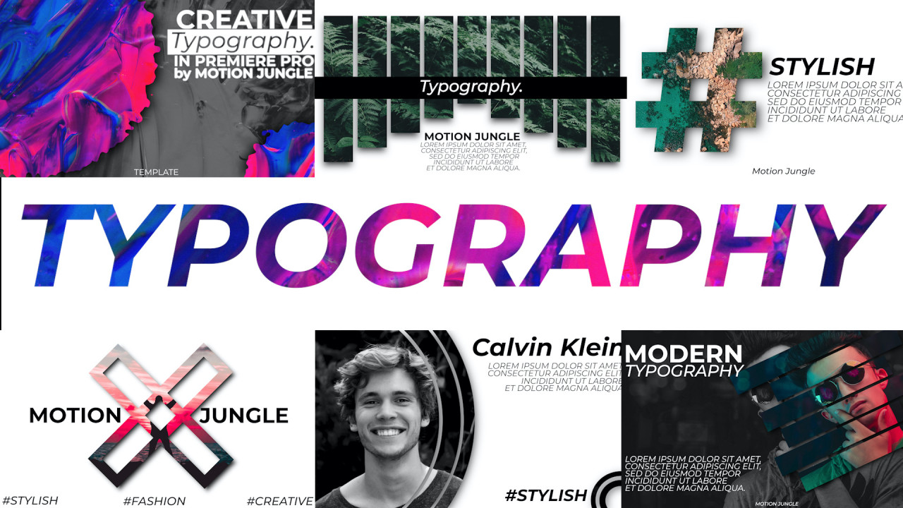 Stylish Typography - Premiere Pro Templates | Motion Array