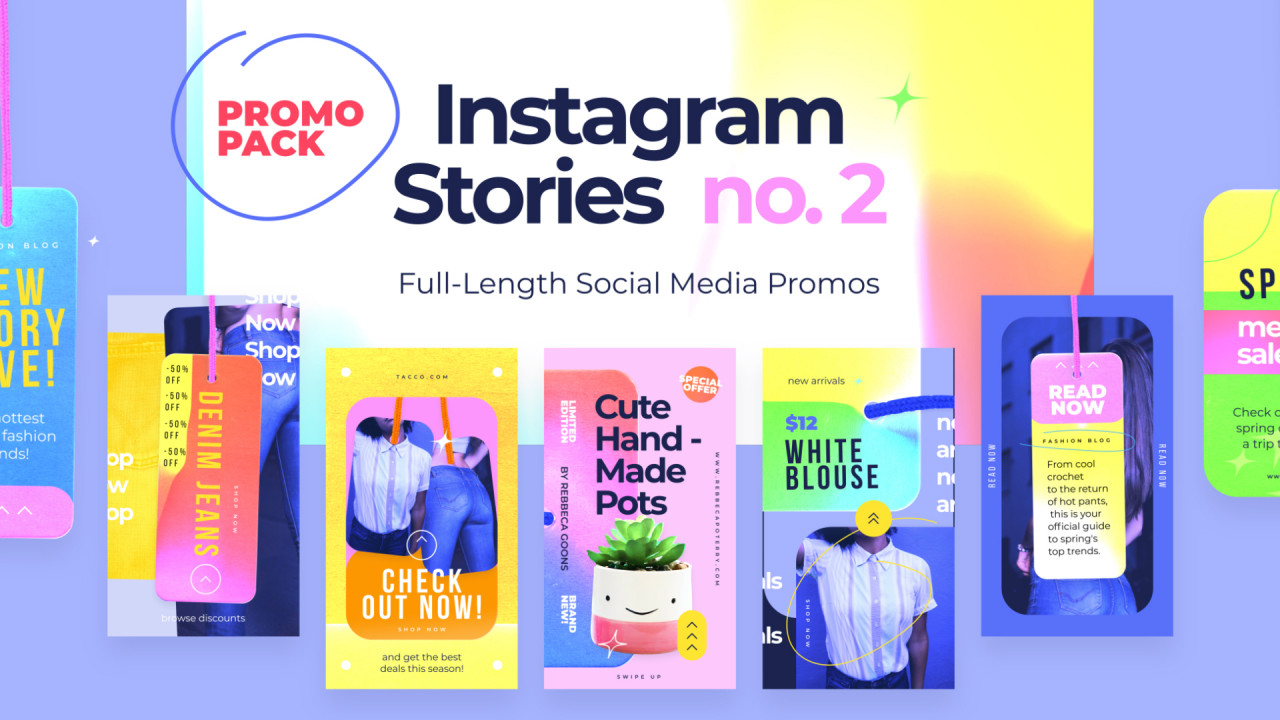 Instagram Stories Pack No. 2 After Effects Templates Motion Array