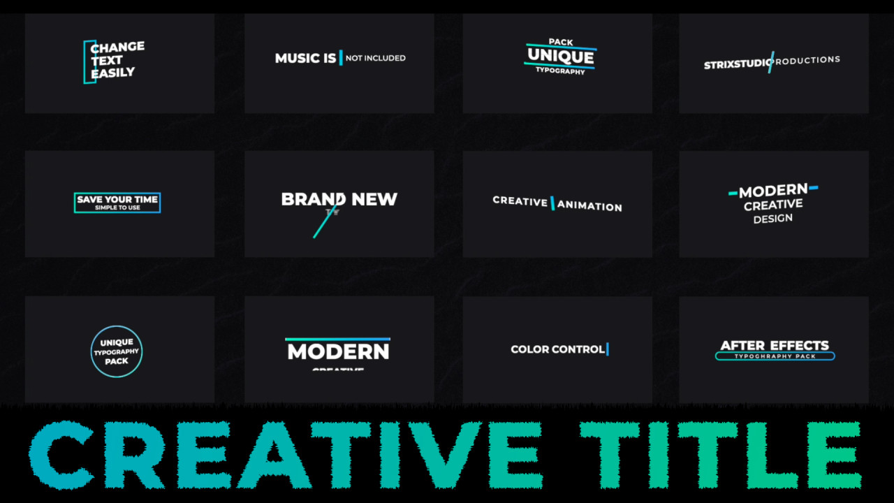 Creative Title - Final Cut Pro Templates | Motion Array