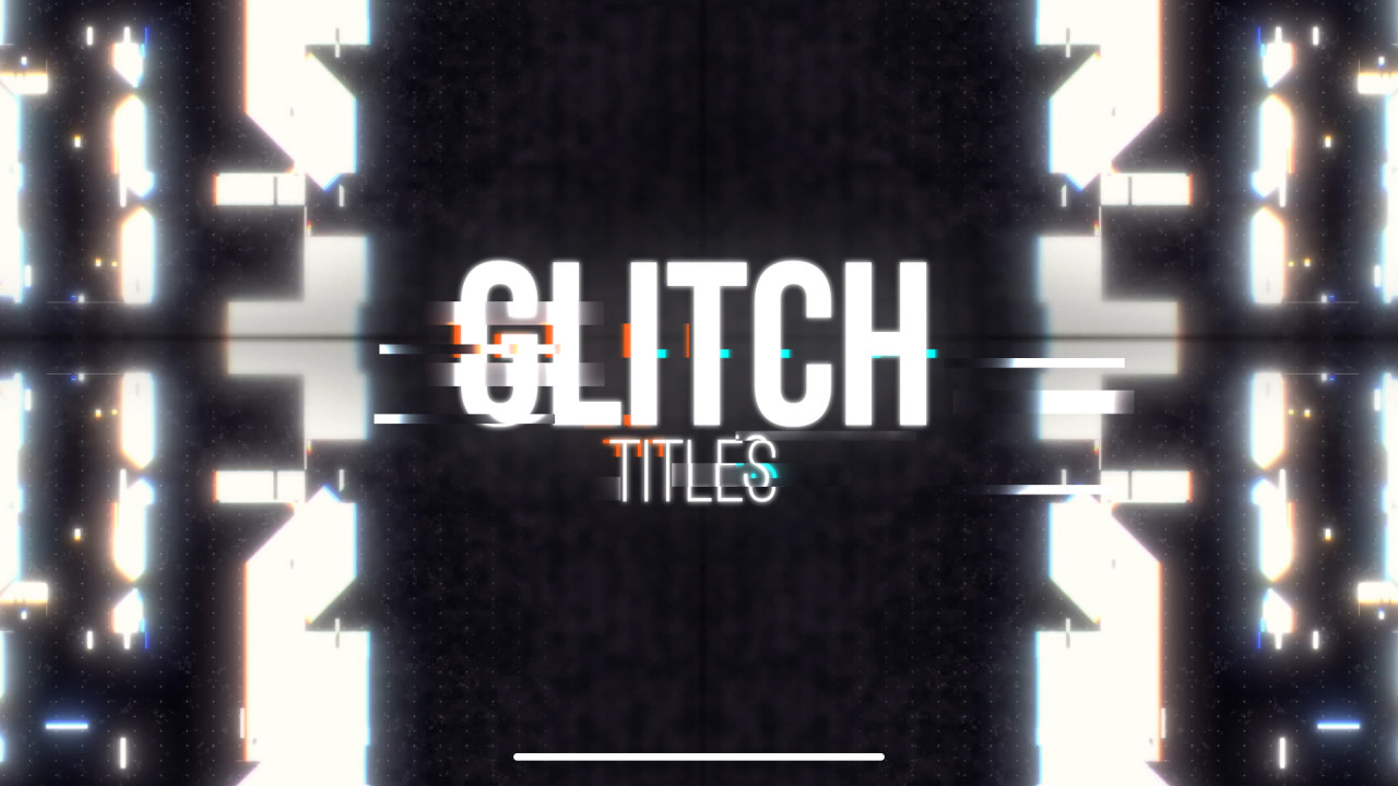 free glitch title final cut pro