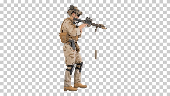 military clipart weapon prone shoot