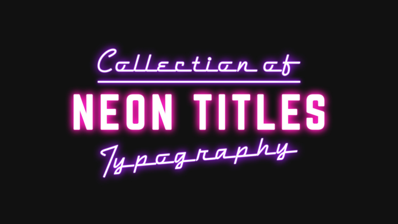 15 Neon Titles - After Effects Templates | Motion Array