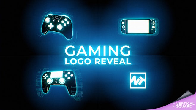 Gaming Channel Kit Gamer Intro Neon Branding 