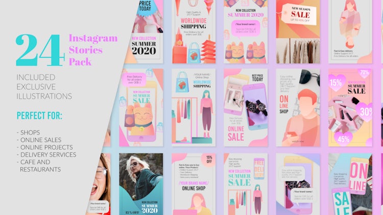 Download Free 24 Instagram Stories Pack Premiere Pro Templates Motion Array Free Download Freedownloadae PSD Mockups.