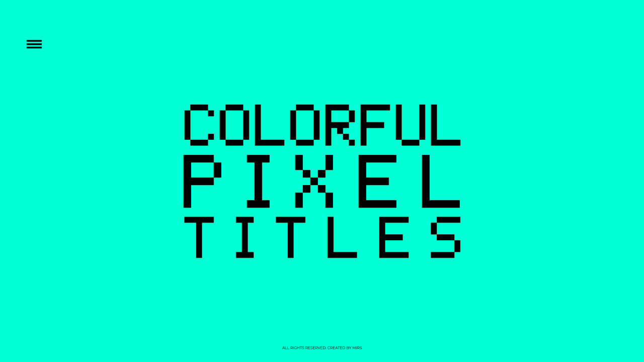 Get pixel color. Pixel title. Stencil Motion title.