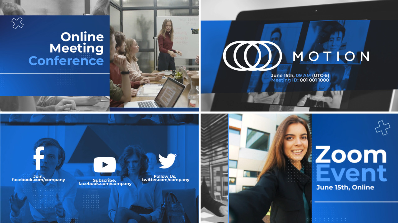 Download Zoom Video Conference Event Premiere Pro Templates Motion Array