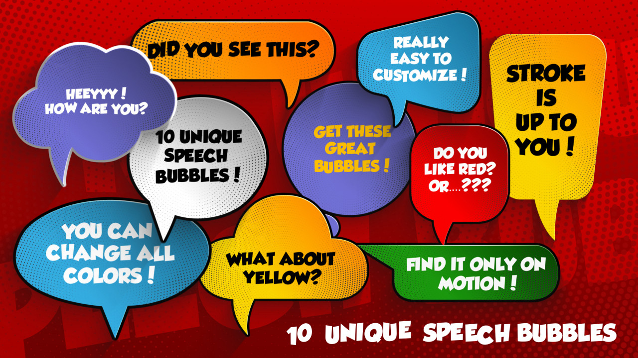 speech bubble after effects template free download