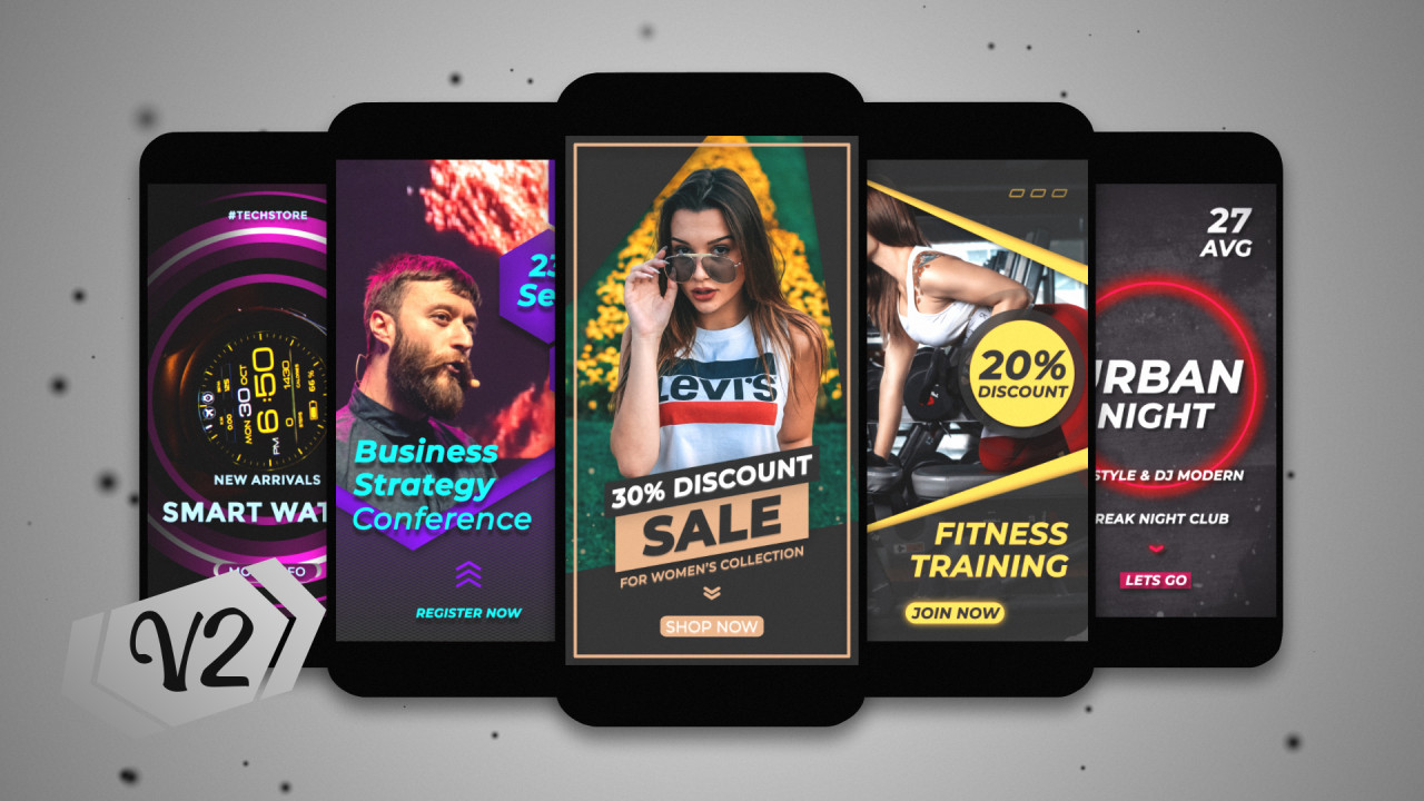 Instagram Stories Collection I V2 - Motion Graphics Templates | Motion