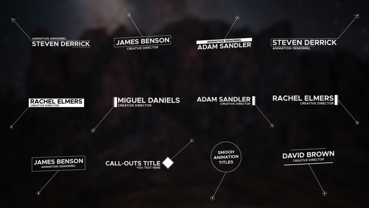 CallOuts Title Motion Graphics Templates Motion Array