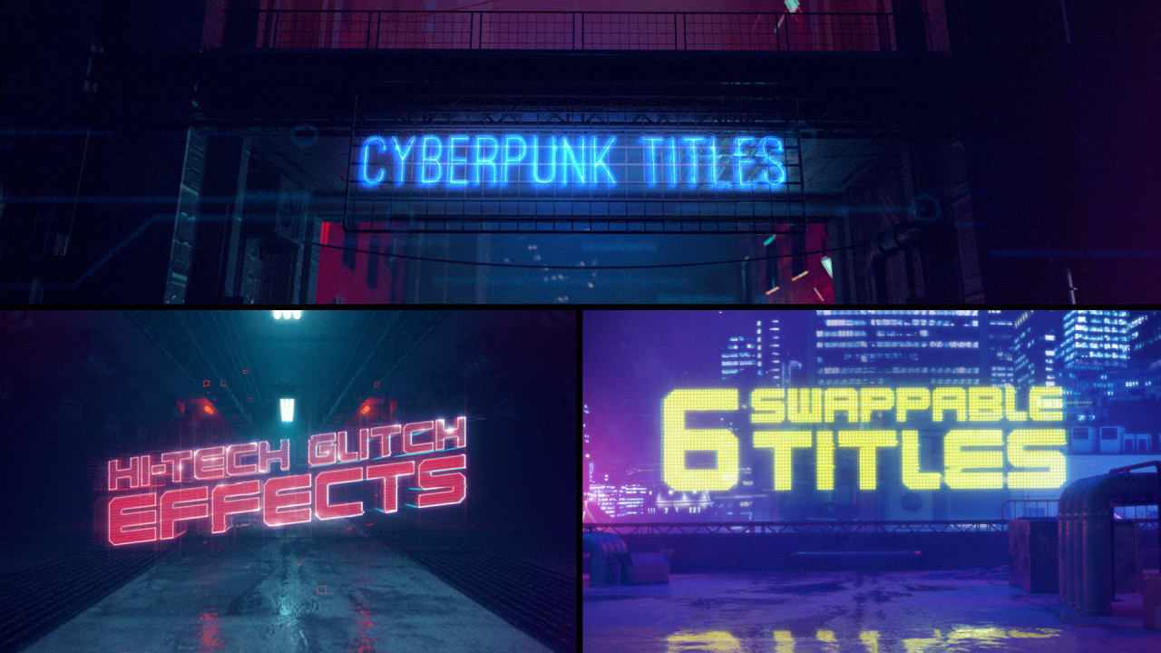 Cyberpunk Titles II - After Effects Templates | Motion Array