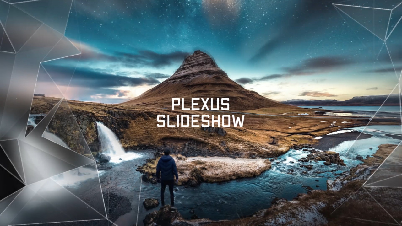 Slideshow Elegant Plexus DaVinci Resolve Templates Motion Array