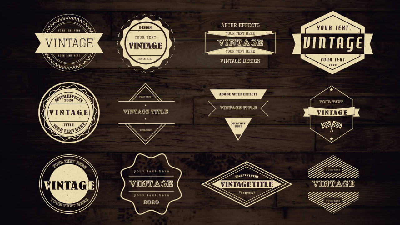 Vintage Titles After Effects Templates Motion Array