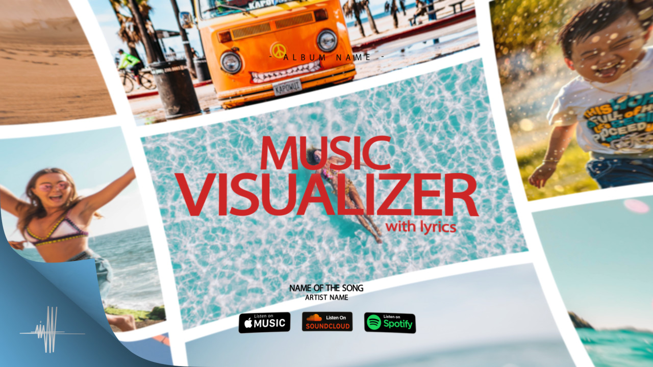 Music Visualizer 3d With Lyrics After Effects Templates Motion Array