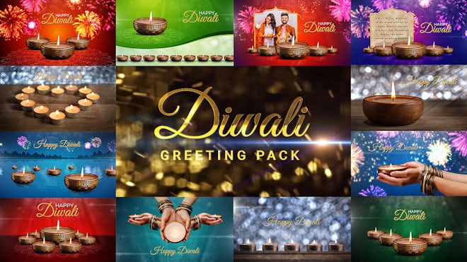Happy Diwali Balloons Reveal After Effects Templates Motion Array