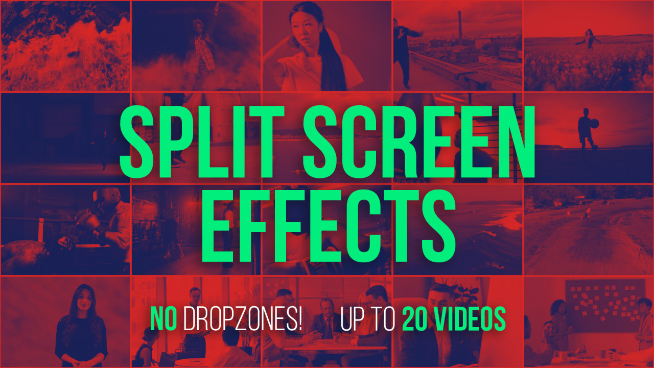 split screen template after effects free download