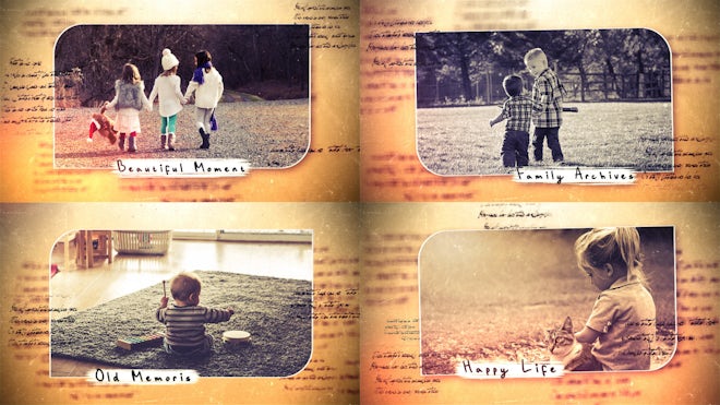 Kids Photo Album ~ After Effects Template #107618301