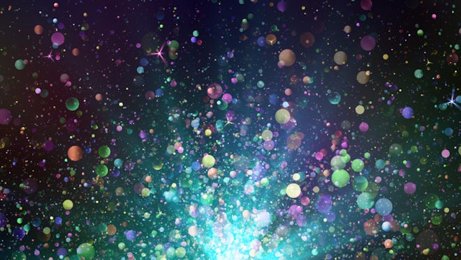  Colorful Glitter Particles Background Stock Motion 
