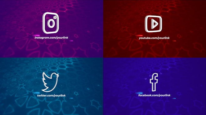 Social Follow Me Motion Graphics Templates Motion Array