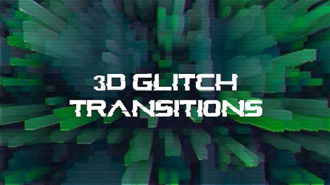 Blue / Green Screen Transition - Trippy Glitch FX