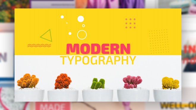 Modern Typography: After Effects Templates
